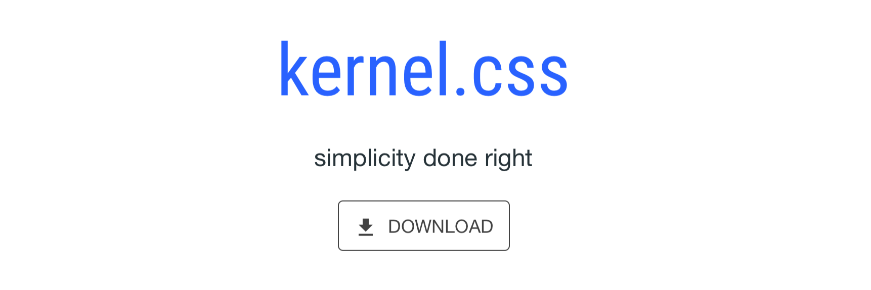 Kernel.css v1.0 released! 🎉